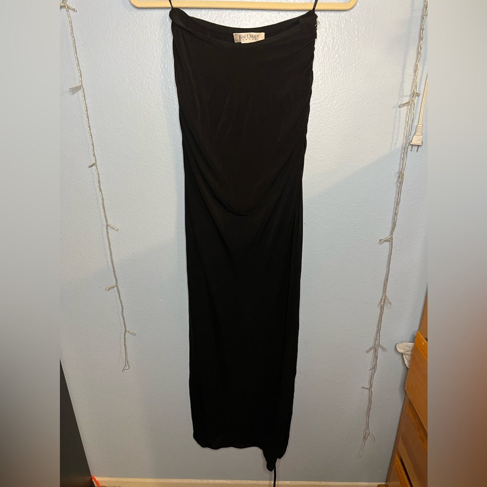 Kay unger strapless dress